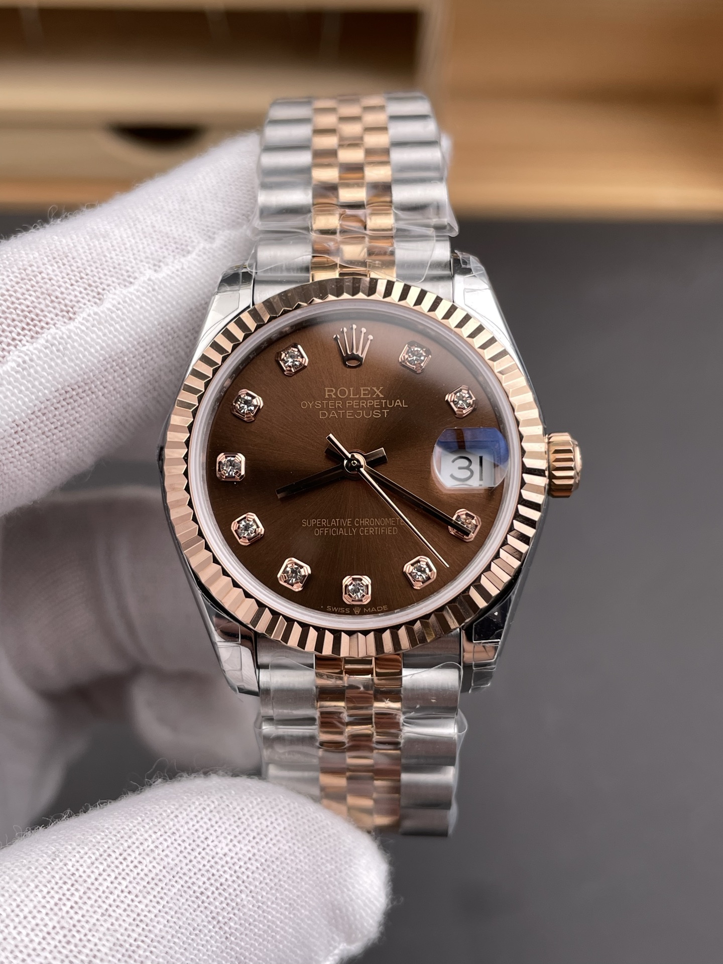 DM_20260404220310_002 Rolex Datejust Chocolate Diamond Jubilee 31mm/36mm - 图片 1